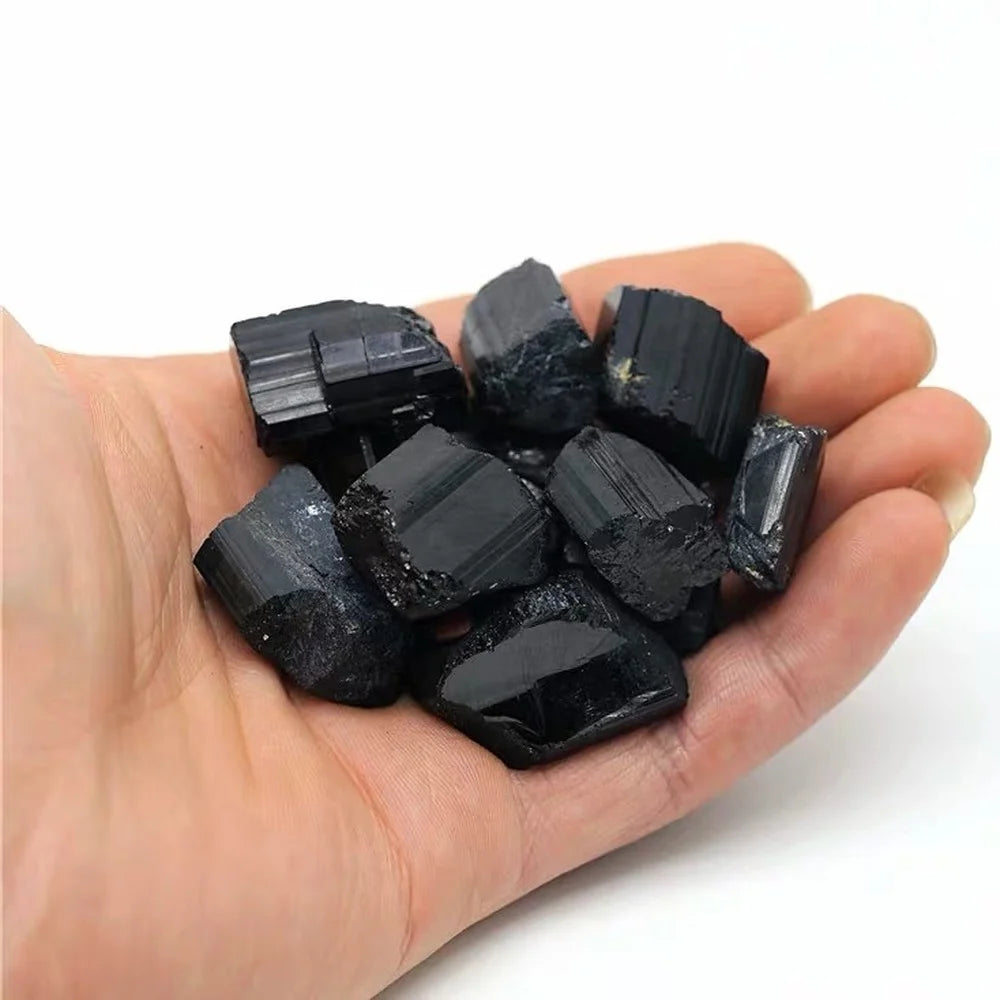 Natural Black Tourmaline Gravel Raw Gem