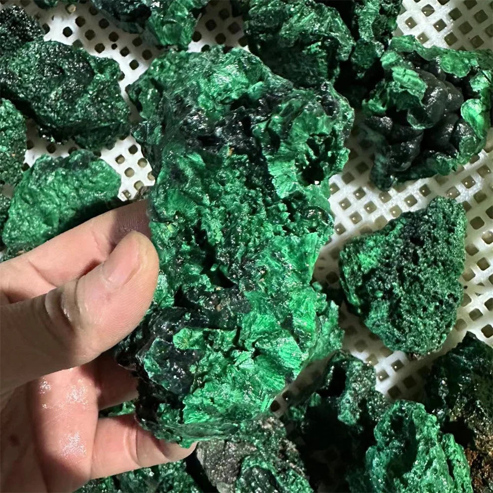 Natural Green Malachite Raw Stone Rough Crystal