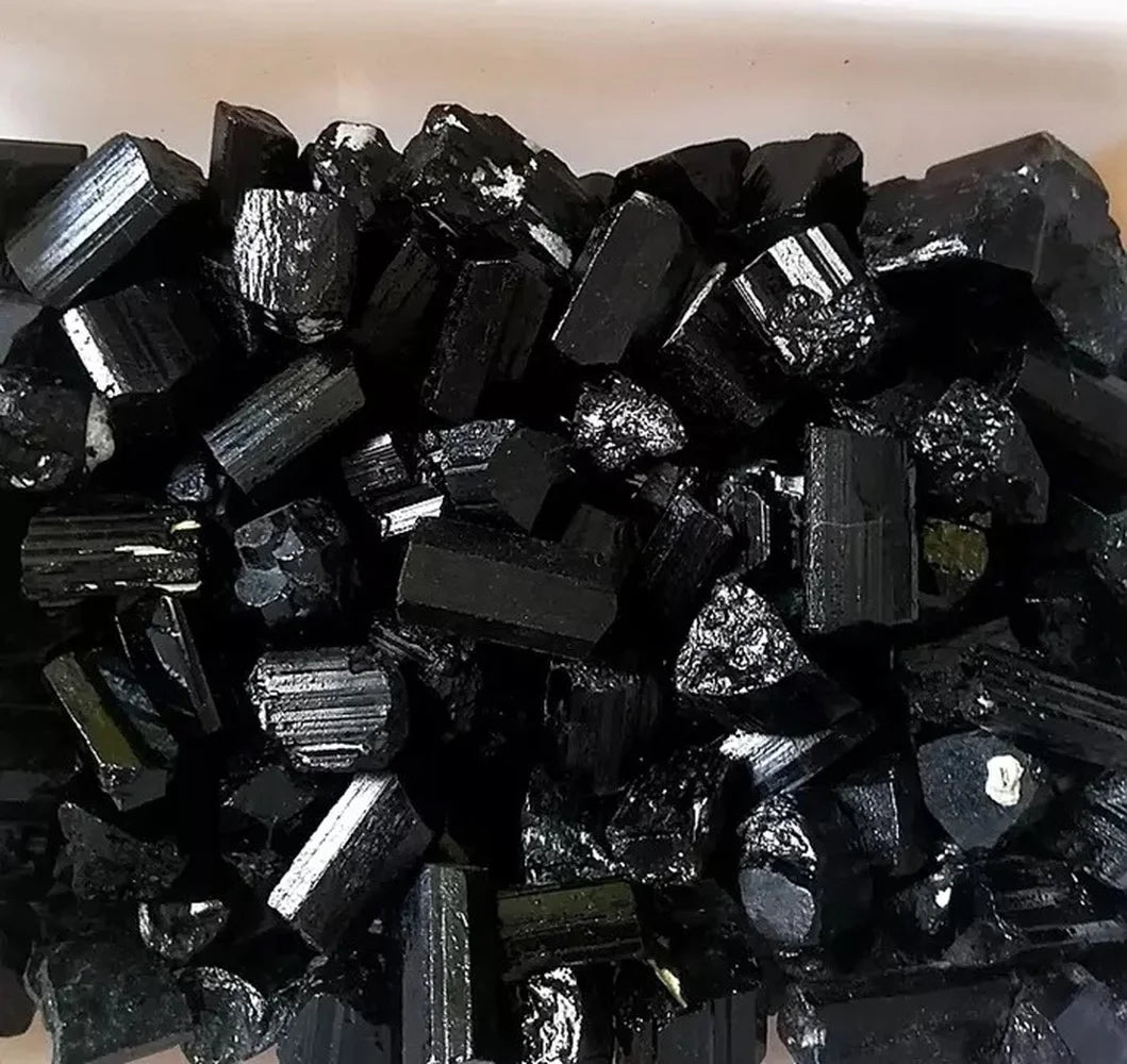 Natural Black Tourmaline Gravel Raw Gem