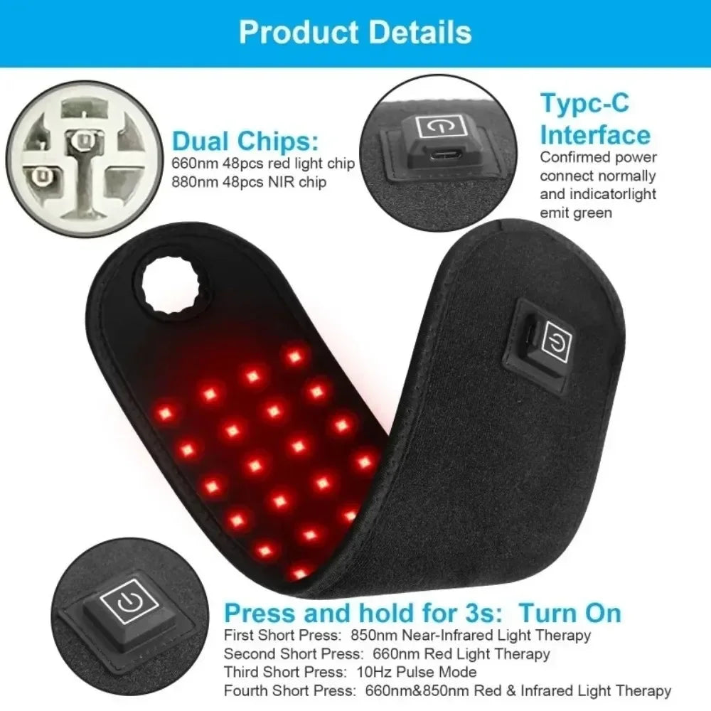 Red Light Belt Massager for Fatigue Relief