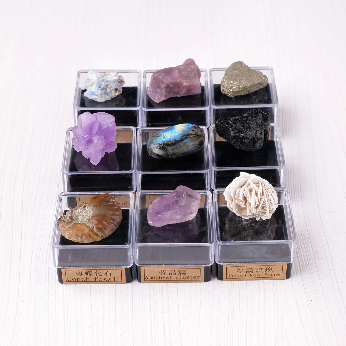 Natural Crystal Raw Mineral Box