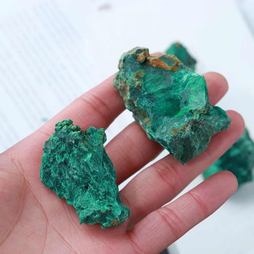 Natural Green Malachite Raw Stone Rough Crystal