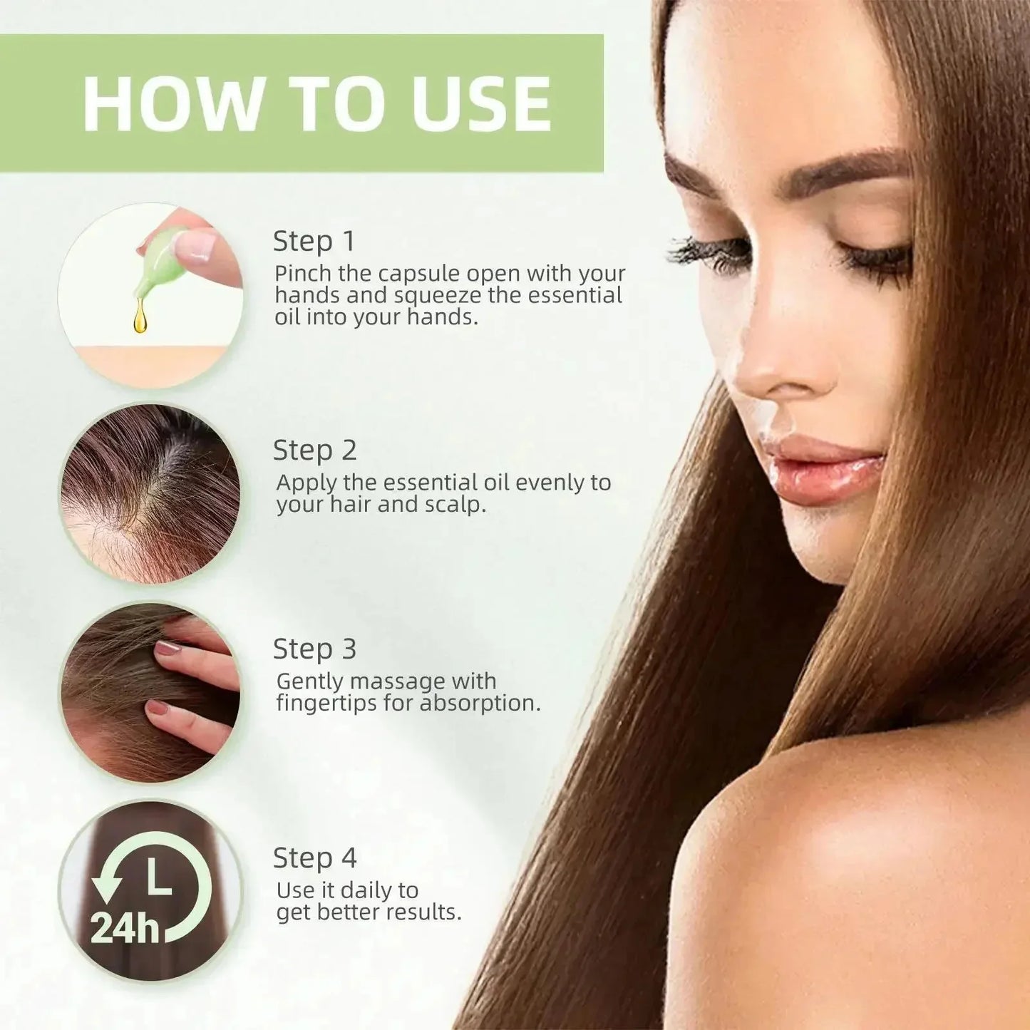 Hair Vitamin Capsule Keratin Oil